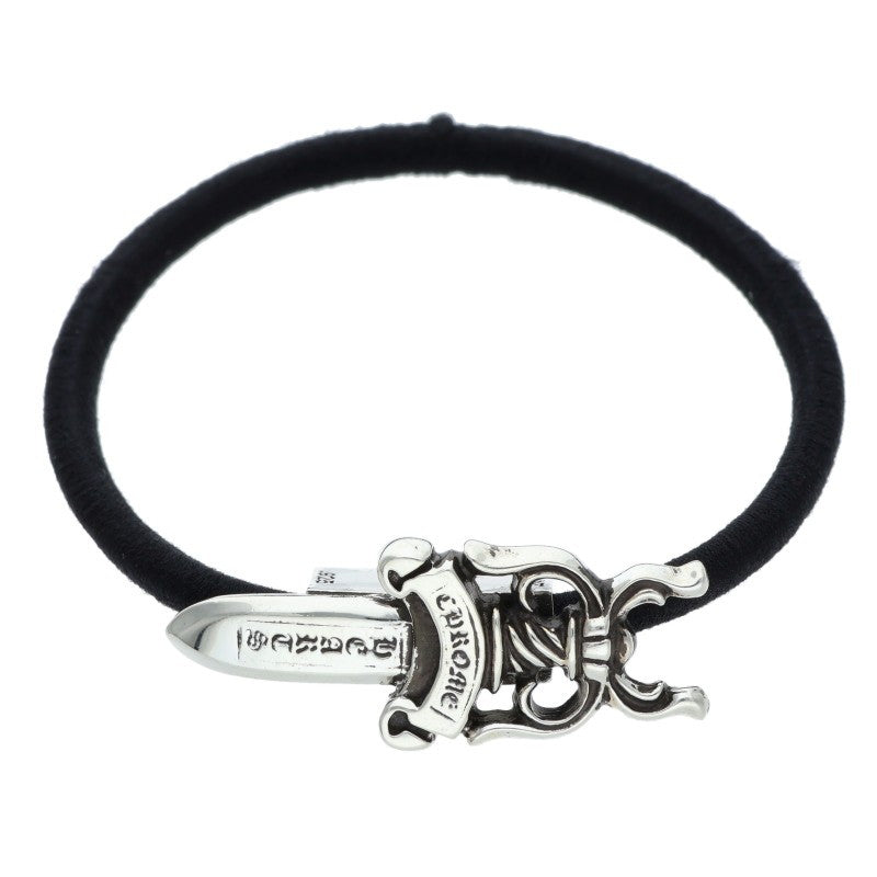 Chrome Hearts Dagger Button Silver Concho Hair Tie