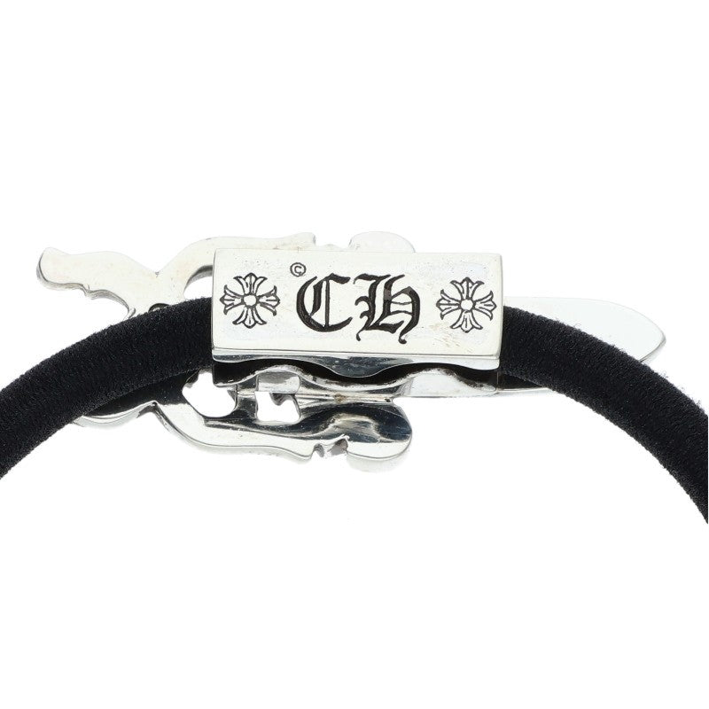 Chrome Hearts Dagger Button Silver Concho Hair Tie