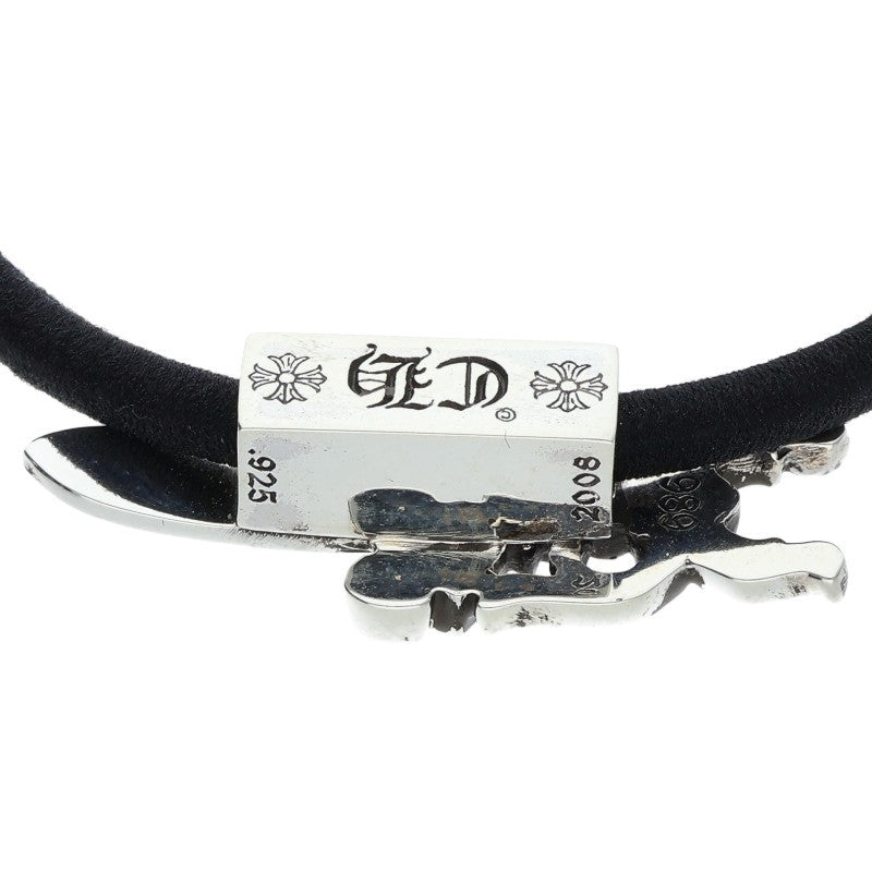 Chrome Hearts Dagger Button Silver Concho Hair Tie