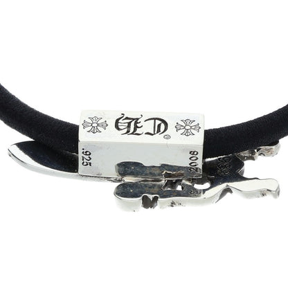 Chrome Hearts Dagger Button Silver Concho Hair Tie