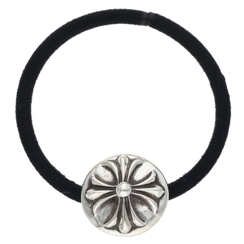 Chrome Hearts Cross Ball Button Hair Tie Silver