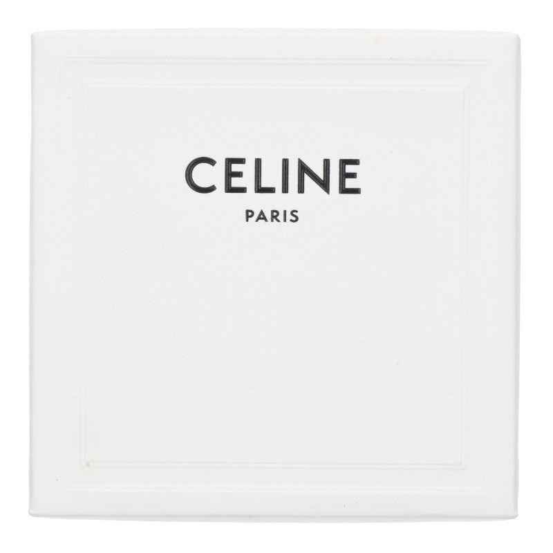 CELINE Triomphe Design Hair Clip Silver
