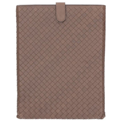 BOTTEGA VENETA Intrecciato Leather iPad Case Brown
