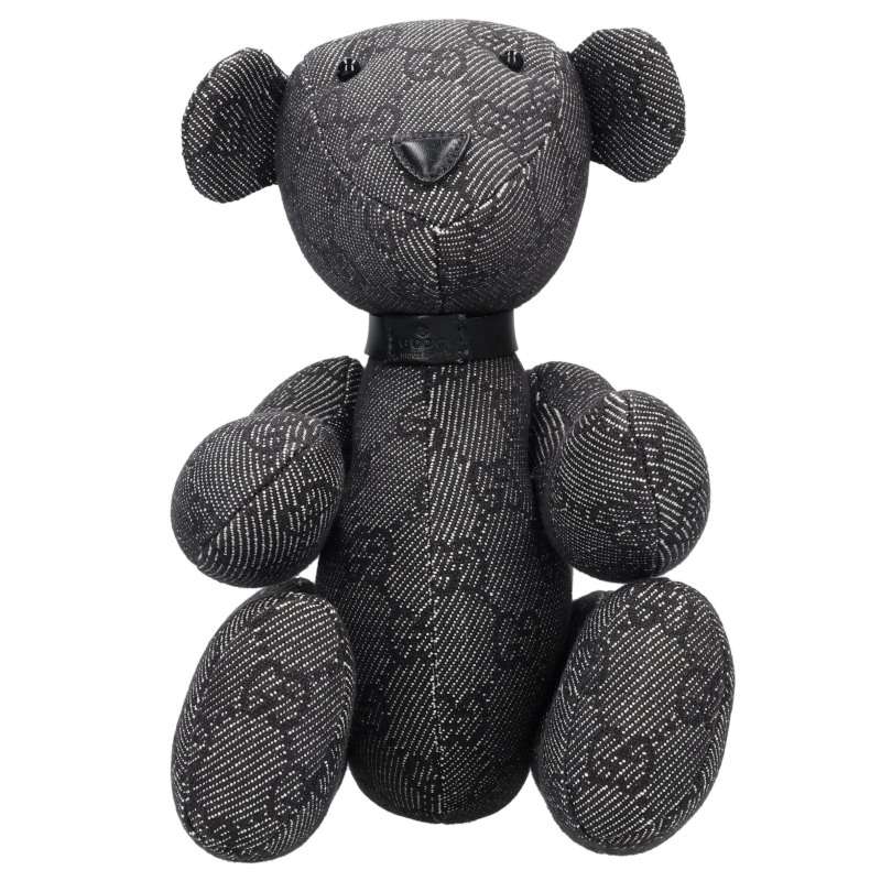 GUCCI GG Canvas Teddy Bear Black