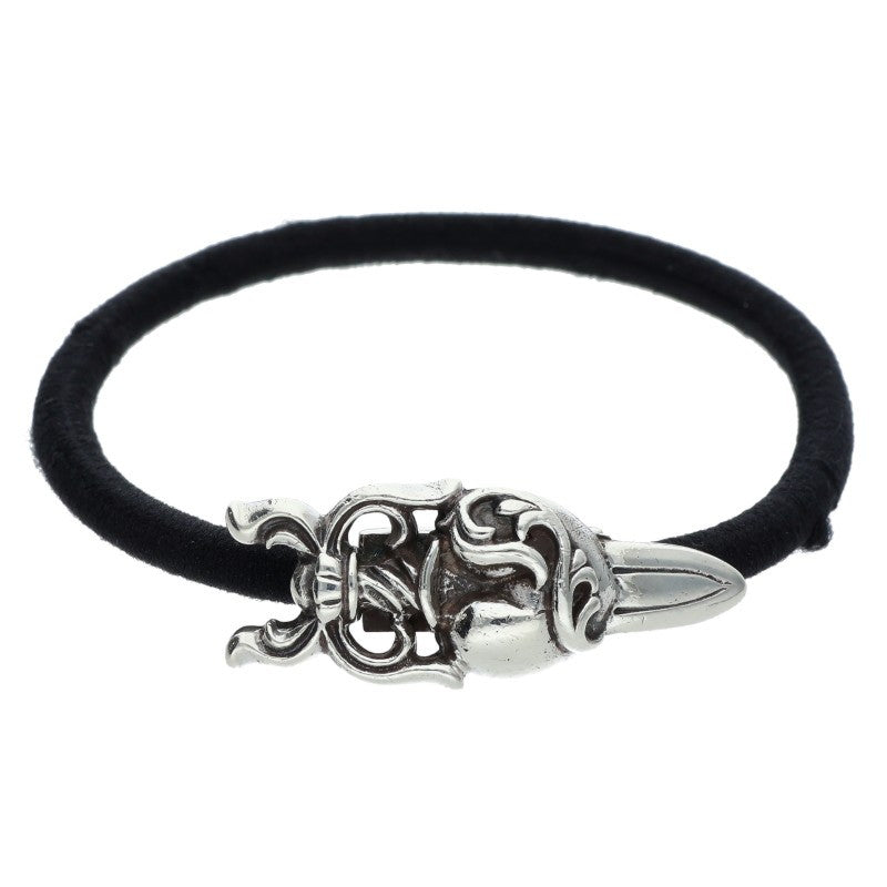 Chrome Hearts Dagger Heart Silver Hair Tie