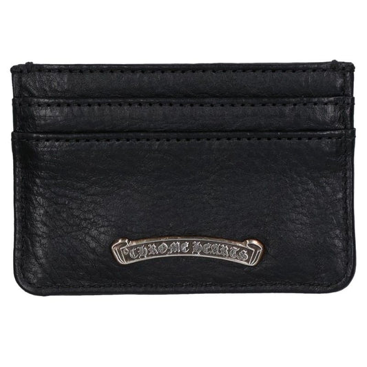 Chrome Hearts Double Side Leather Case Black Size ONE SIZE