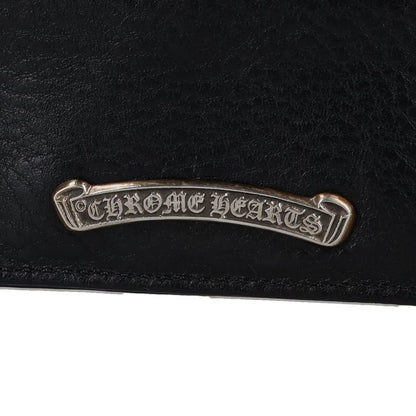 Chrome Hearts Double Side Leather Case Black Size ONE SIZE