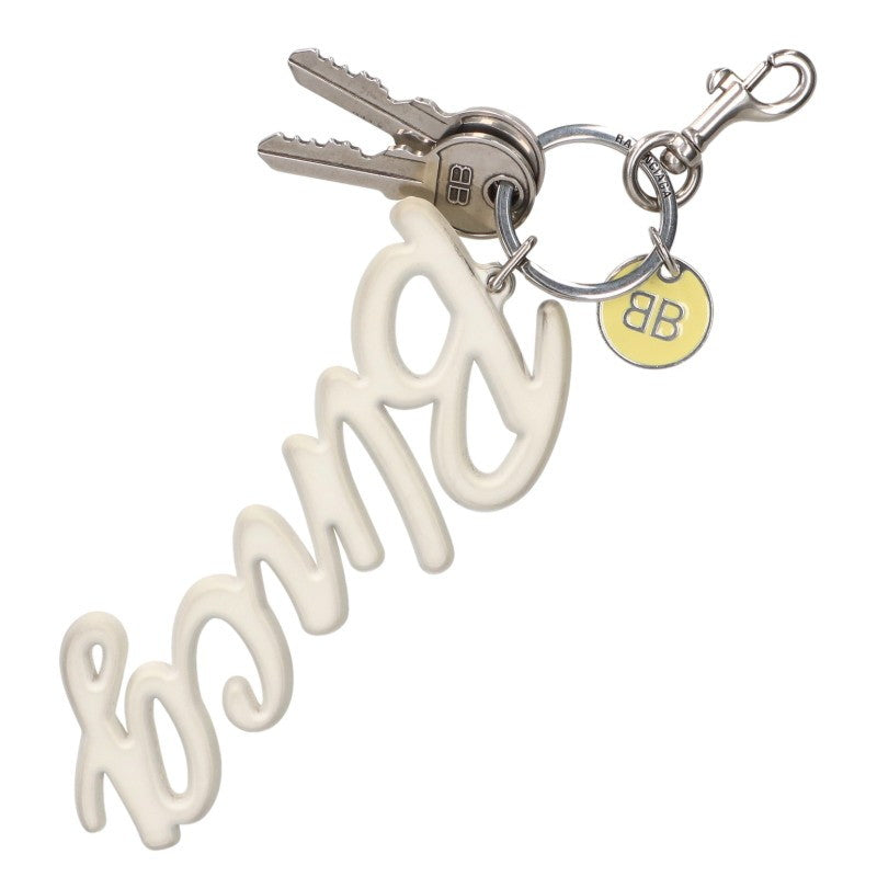 BALENCIAGA 828995 Rubber Logo BB Charm Multi Size ONE SIZE
