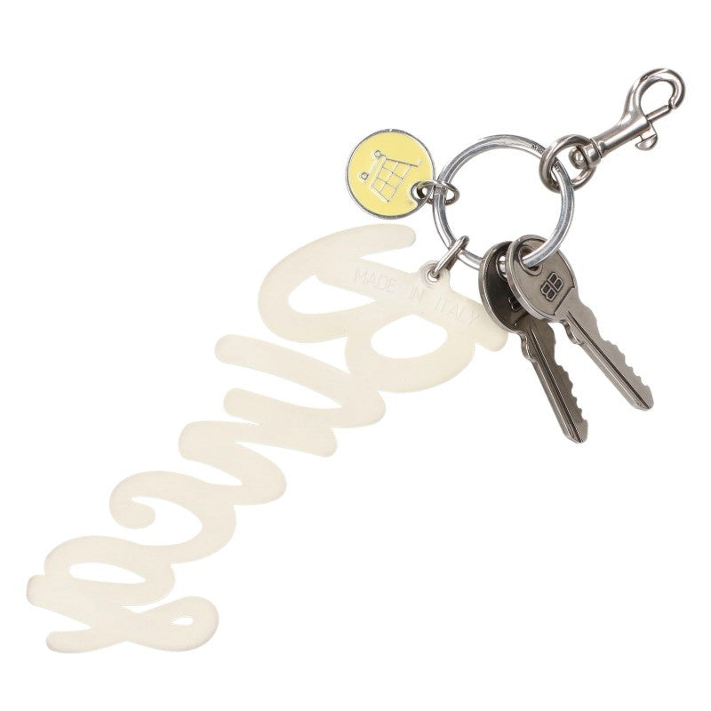 BALENCIAGA 828995 Rubber Logo BB Charm Multi Size ONE SIZE
