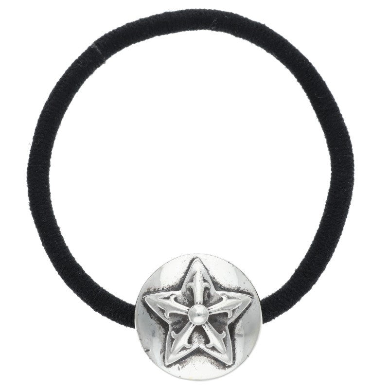 Chrome Hearts Star Button Silver Concho Hair Tie