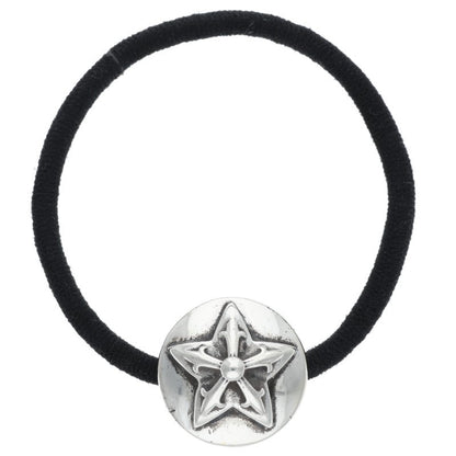 Chrome Hearts Star Button Silver Concho Hair Tie