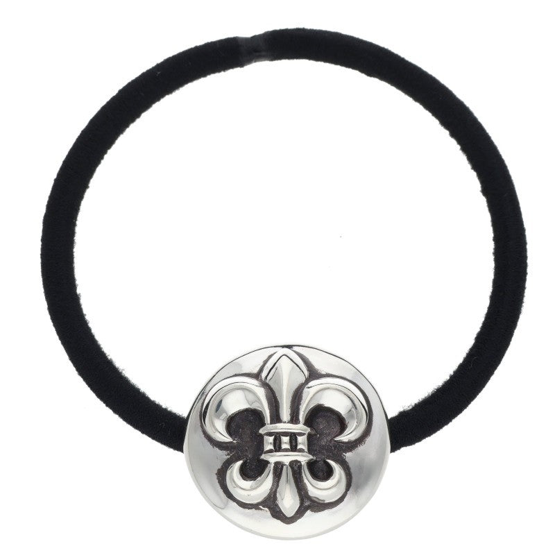 Chrome Hearts BS Fleur Button Silver Hair Tie Size ONE SIZE