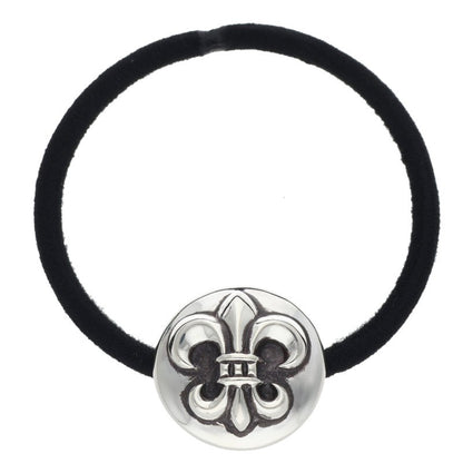 Chrome Hearts BS Fleur Button Silver Hair Tie Size ONE SIZE