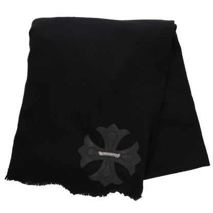 Chrome Hearts CH Plus Leather Cashmere Blanket Size ONE SIZE