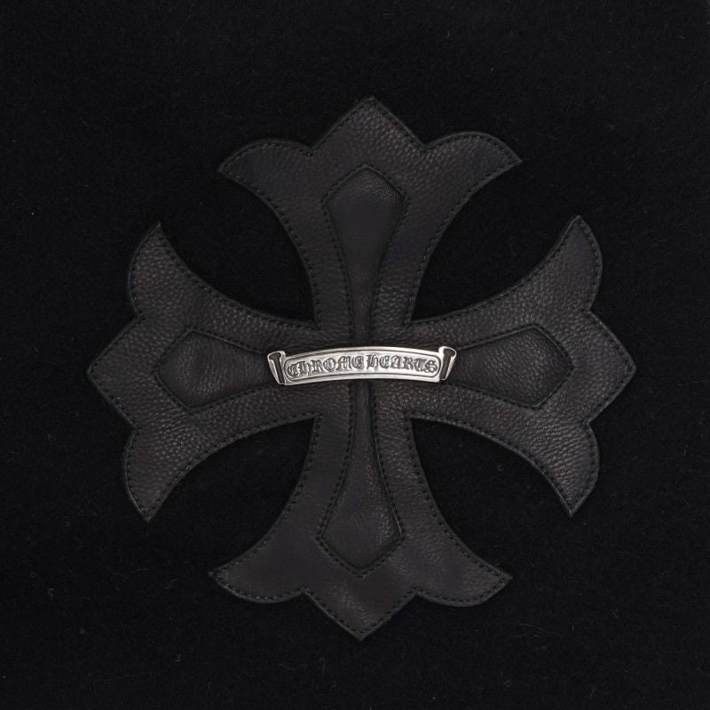 Chrome Hearts CH Plus Leather Cashmere Blanket Size ONE SIZE