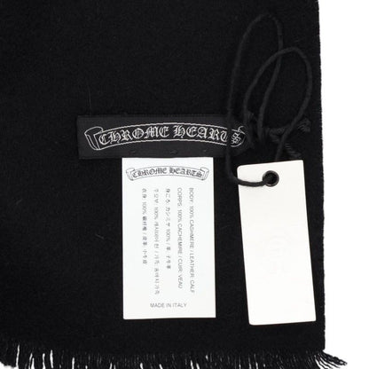 Chrome Hearts CH Plus Leather Cashmere Blanket Size ONE SIZE