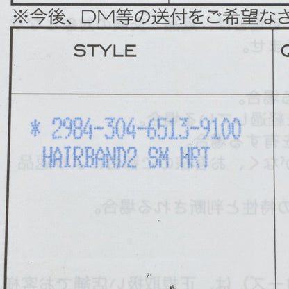 Chrome Hearts HAIRBAND Heart Button Hair Tie Size ONE SIZE