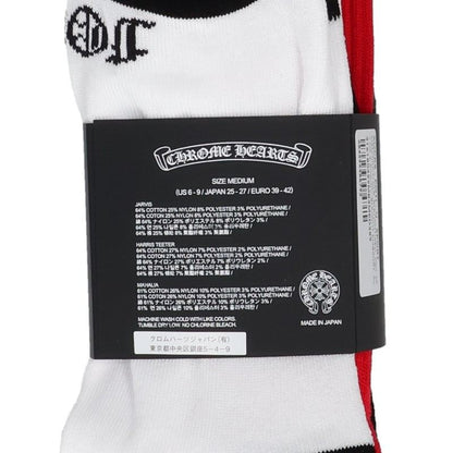 Chrome Hearts FOTI 3PK 3 Pack Socks Multi Size M