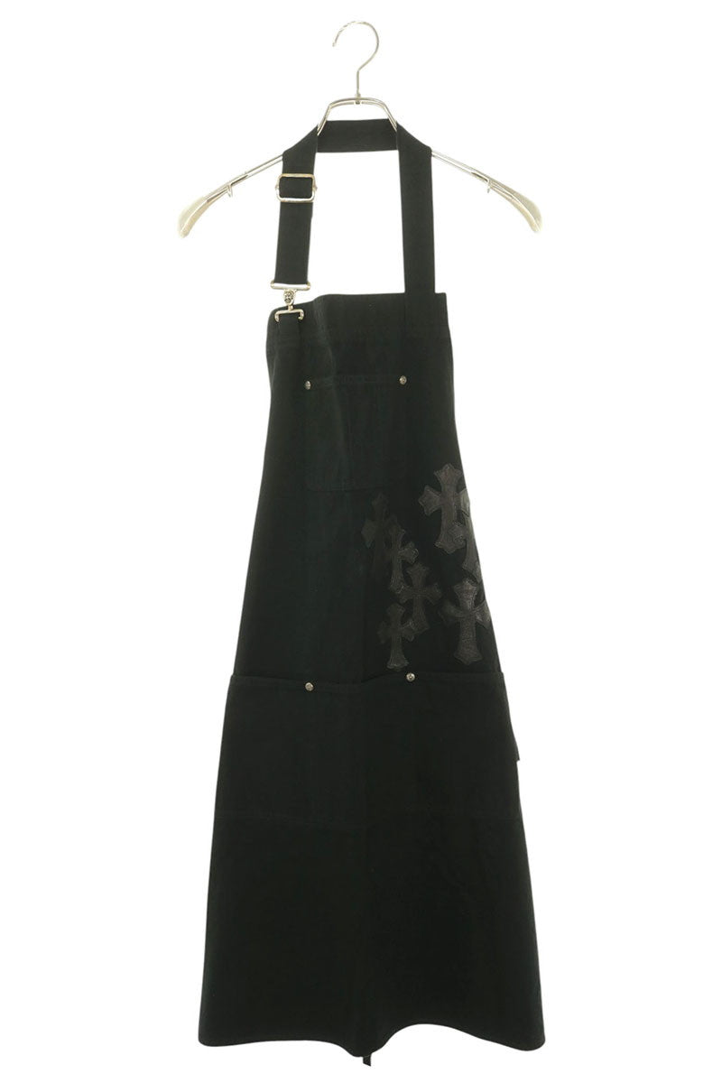 Chrome Hearts Black Cross Patch Cotton Apron
