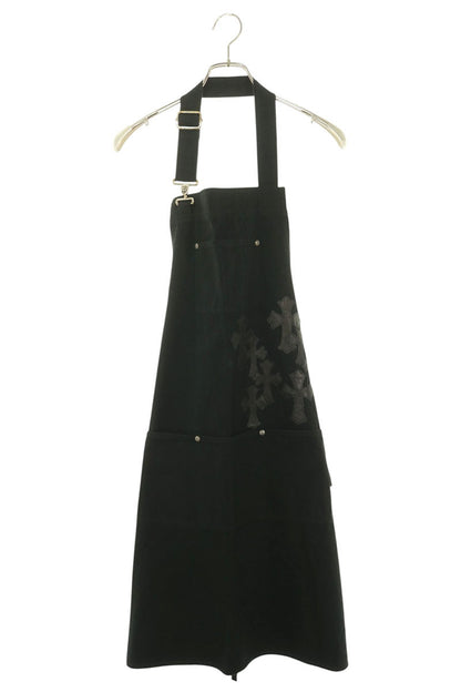 Chrome Hearts Black Cross Patch Cotton Apron