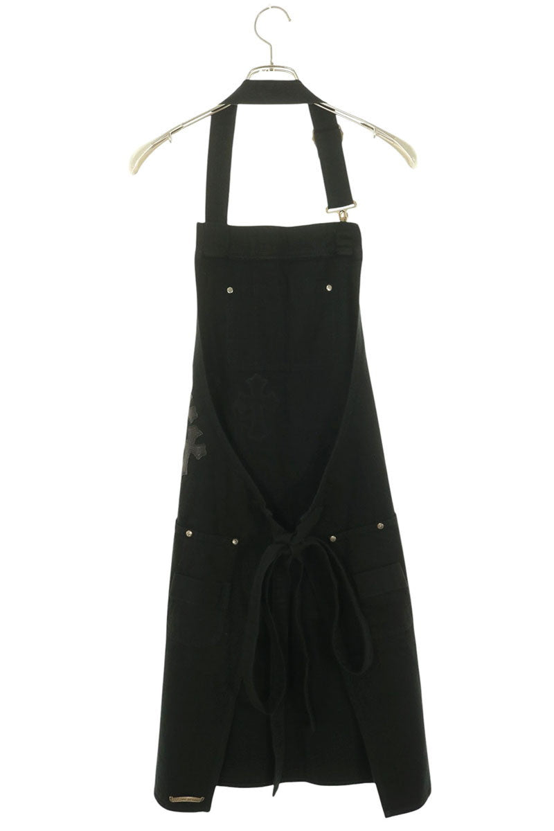 Chrome Hearts Black Cross Patch Cotton Apron
