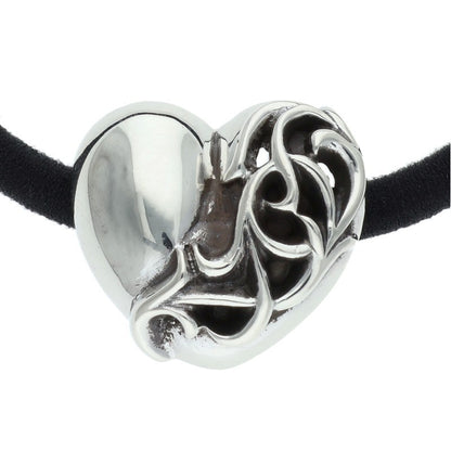 Chrome Hearts Heart Button Hair Tie Silver Size ONE SIZE