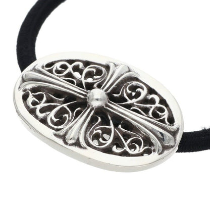 Chrome Hearts HAIRBAND TNY OVL Silver/Black Concho