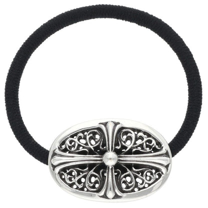 Chrome Hearts HAIRBAND TNY OVL Silver/Black Concho Multi