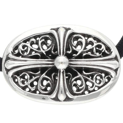 Chrome Hearts HAIRBAND TNY OVL Silver/Black Concho Multi