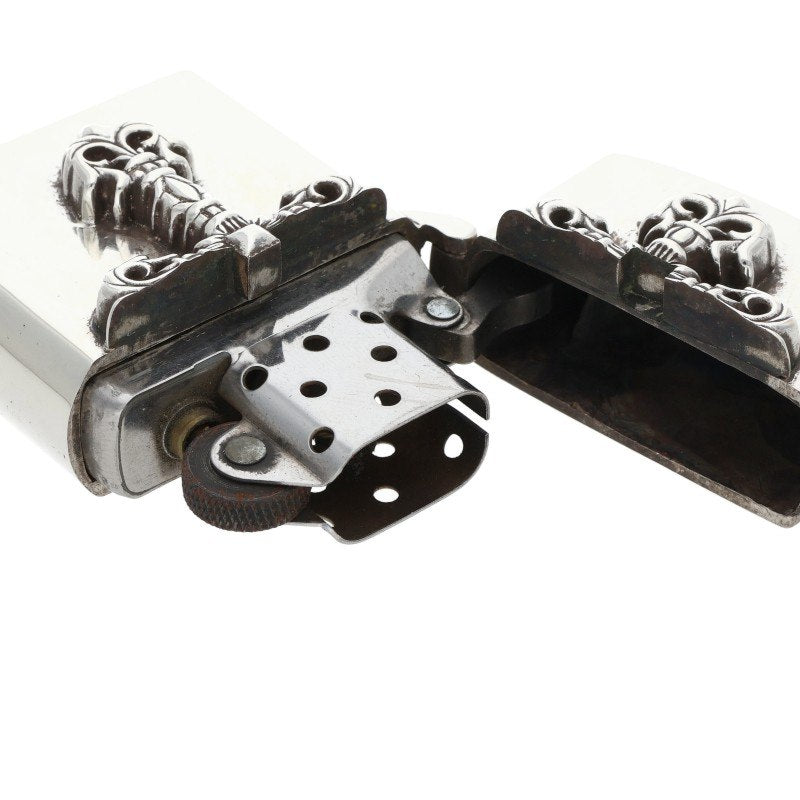 Chrome Hearts Zippo Filigree Cross Silver Lighter