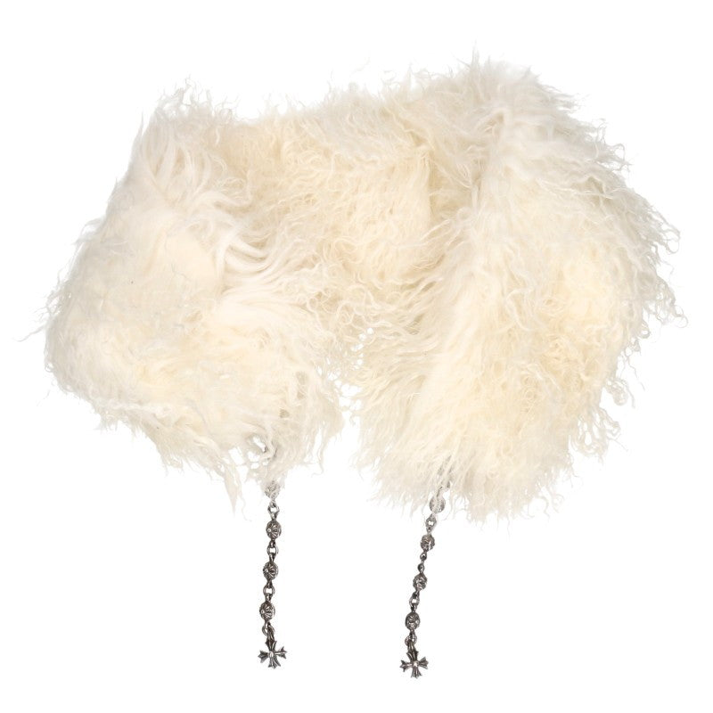 Chrome Hearts Floral Ball CH Plus Charm Fur Muffler