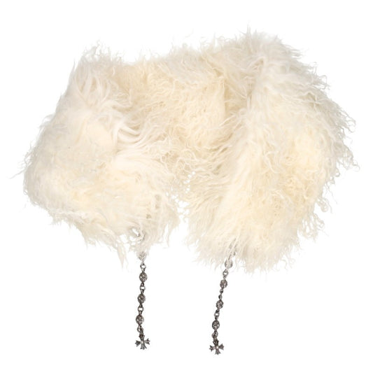 Chrome Hearts Floral Ball CH Plus Charm Fur Muffler