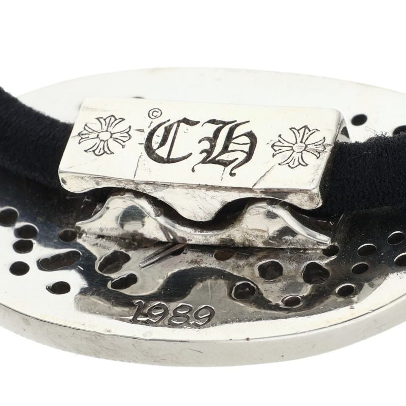 Chrome Hearts Classic Oval Silver Concho Hair Tie