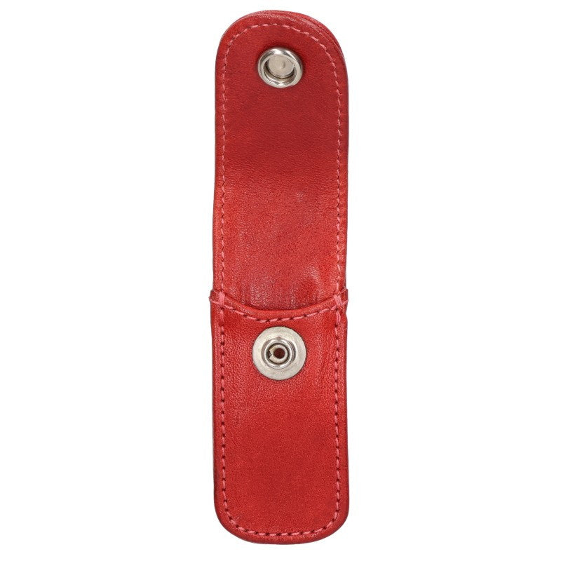 Chrome Hearts Toothpick Case Red Silver Leather