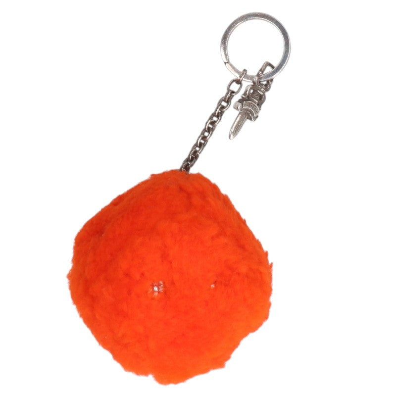 Chrome Hearts FUZZY DICE Cross Button Key Ring