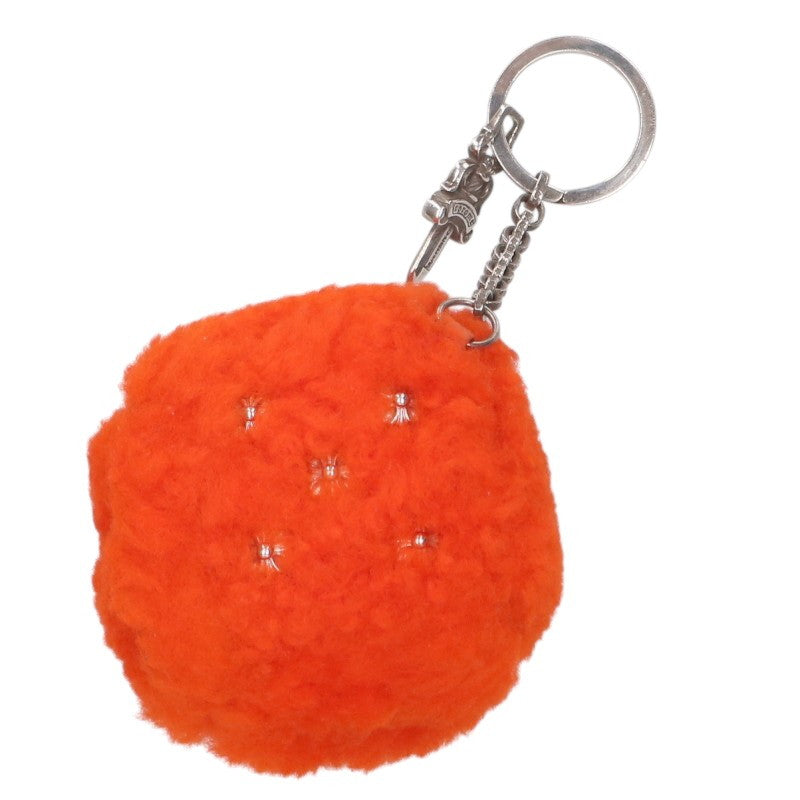 Chrome Hearts FUZZY DICE Cross Button Key Ring