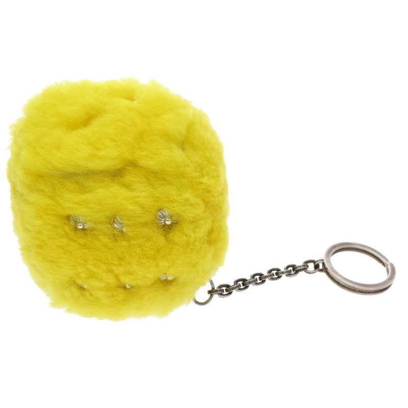 Chrome Hearts Fuzzy Dice Cross Ball Button Wallet Chain