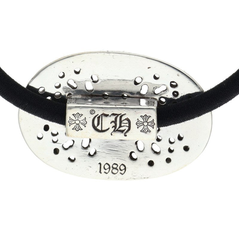 Chrome Hearts HAIRBAND TNY OVL Silver/Black Concho