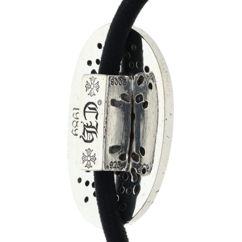 Chrome Hearts HAIRBAND TNY OVL Silver/Black Concho