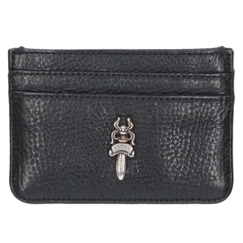 Chrome Hearts Double Side Dagger Leather Card Case
