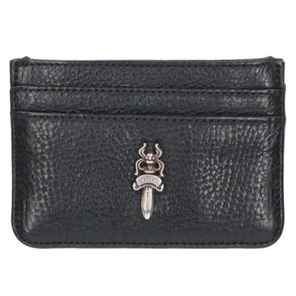 Chrome Hearts Double Side Dagger Leather Card Case