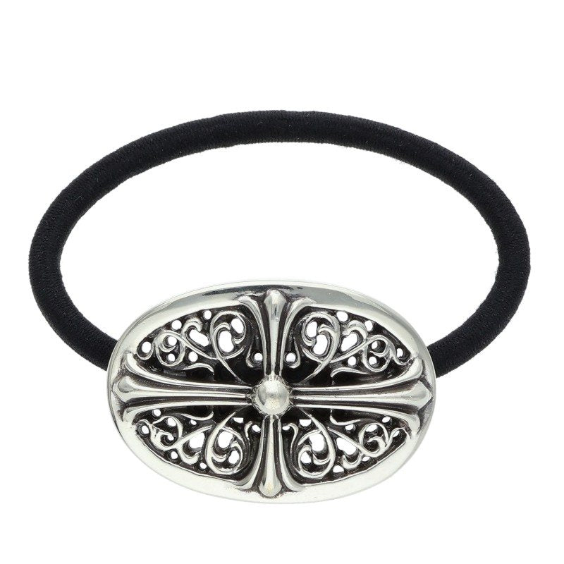 Chrome Hearts Classic Oval Hair Tie Concho Silver