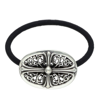Chrome Hearts Classic Oval Hair Tie Concho Silver