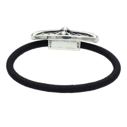 Chrome Hearts Classic Oval Hair Tie Concho Silver