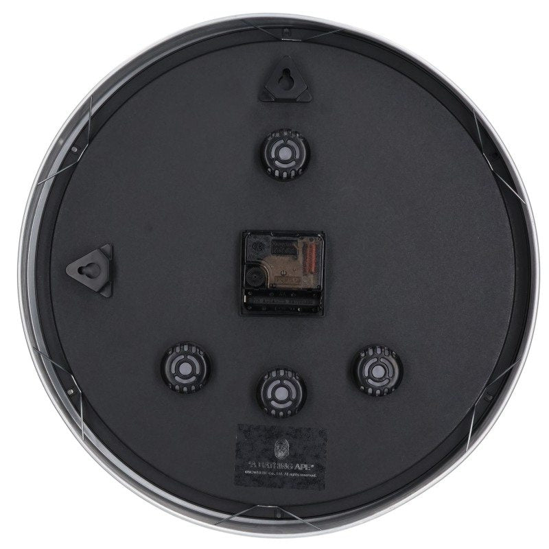 A BATHING APE BAPEX Wall Clock Black/Silver Watch