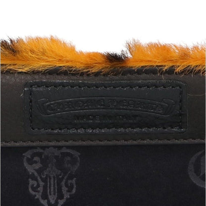Chrome Hearts JEWELRY ROLL Calf Hair Leather Case Brown