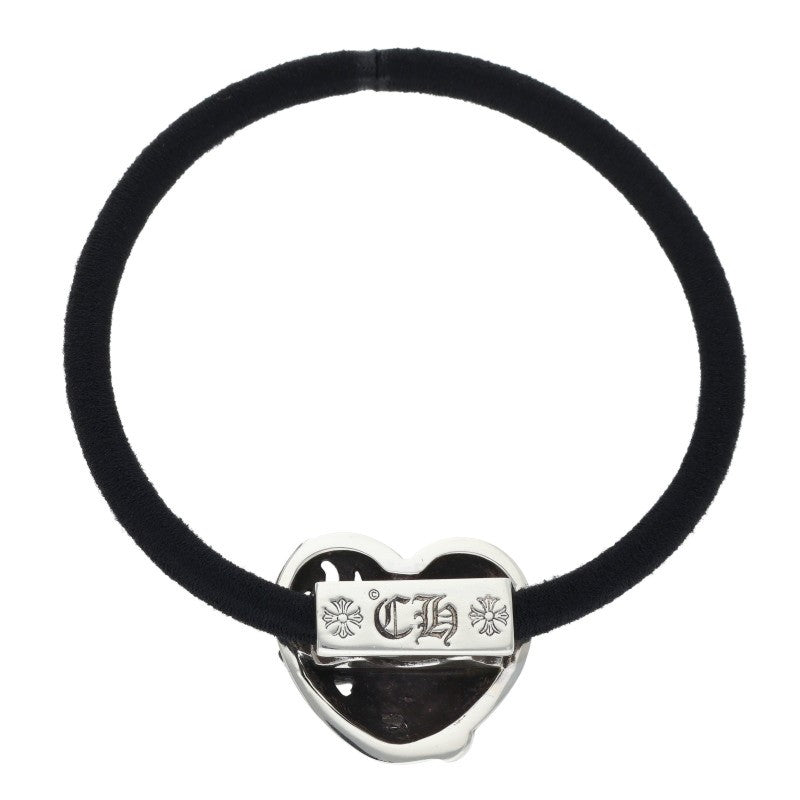 Chrome Hearts Heart Button Silver Concho Hair Tie
