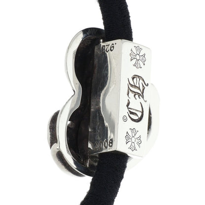 Chrome Hearts Heart Button Silver Concho Hair Tie