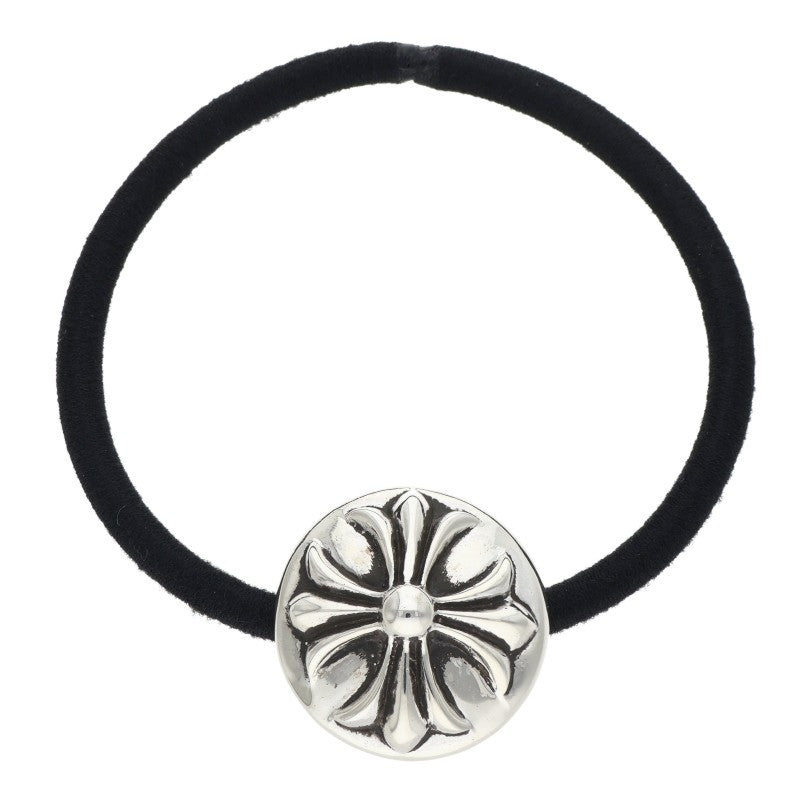 Chrome Hearts Cross Ball Button Hair Tie Silver/Black