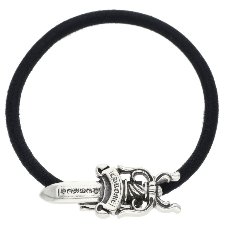 Chrome Hearts Dagger Button Silver Hair Tie